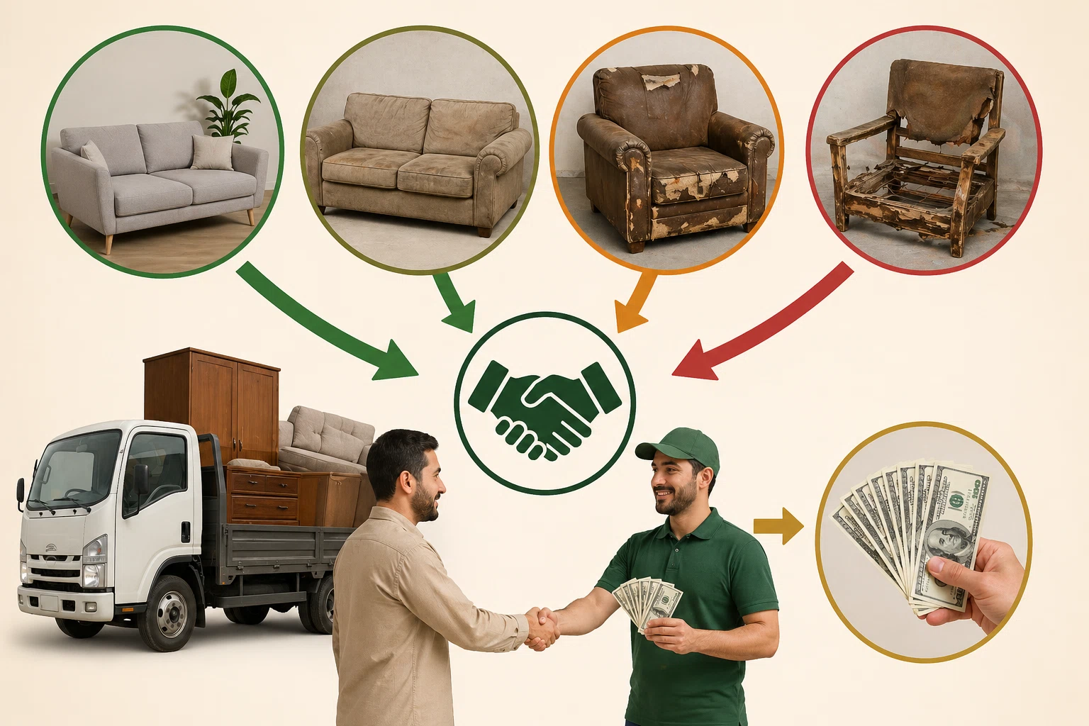 Used furniture in any condition bought from hotels and offices in Al Madinah